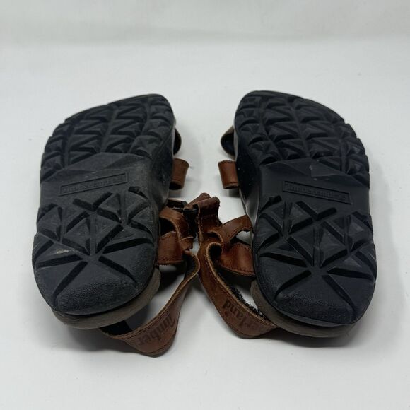 Timberland Trail Sandals Mens 12 M Brown Leather Strappy Rugged Hiking Vintage main image 5